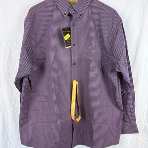 Roundtree & Yorke Purple Checkered Men's Shirt Gold Label.